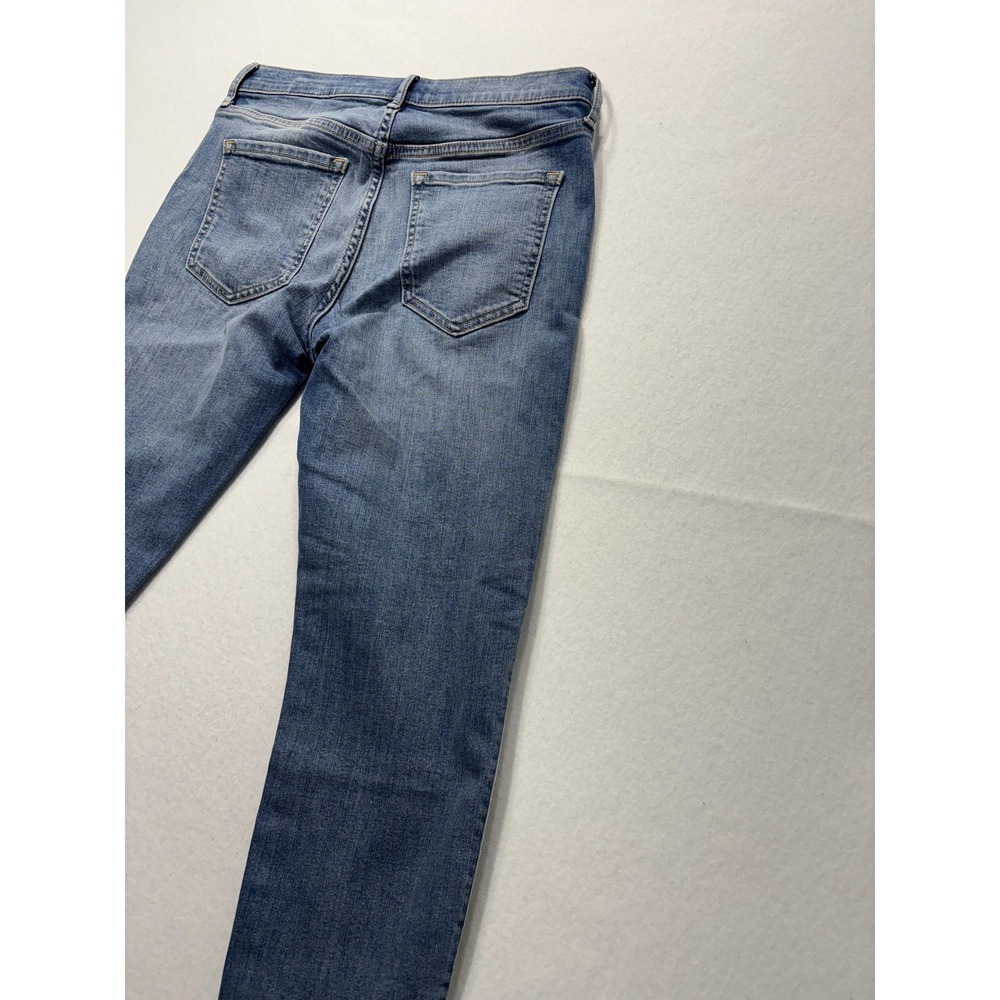 Banana Republic Jeans Womens 28 Blue Wash Mid Rise Skinny Crop Stripe 28x27.5 - Picture 15 of 15